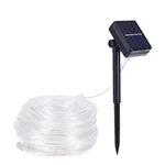 GIGAWATTS GW-502-100 12m Solar Strip Lights 100 LED 800mAh Ni-MH Battery & 2V Panel for Garden Balcony (Warm White)