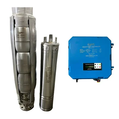 Amrut 7.5HP 30m 380V Oil Filled Solar Water Submersible Pump With Controller (1 Year Warranty)