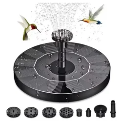 Premium Quality 1.0 W Automatic Solar Water Fountain of 150 L/H for Outdoor at Home, Garden Pool, Pond Plants and Patio