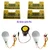 Zatka Machine Accessories - 4 pcs Warning Plate, 2 pcs Led Bulbs and Siren