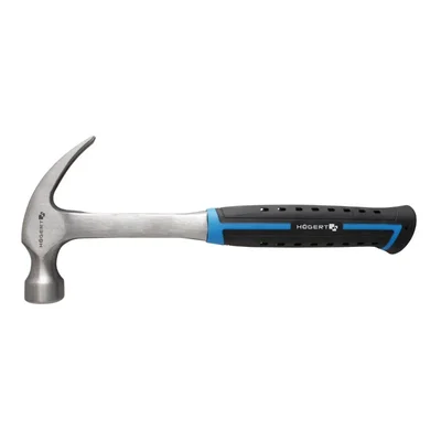 Högert Technik HT3B035 Solid Carpenter's Hammer – One-Piece Forged CS45 Steel Framing & Woodworking Tool