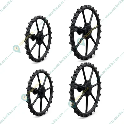 Dollss Soild Narrow Tractor Wheel Set - 1300*100 mm Front & 1800*160 mm Back for Boom Sprayer & Farming
