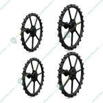 Dollss Soild Narrow Tractor Wheel Set - 1300*100 mm Front & 1800*160 mm Back for Boom Sprayer & Farming