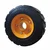 Heavy Duty 400 x 100 MM High Quality Rubber Wheel Without Ball Bearing(Capacity-400 Kg)