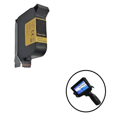 W3T10B / 2590 Solvent Black Ink Cartridge Compatible for Handheld Inkjet Printer