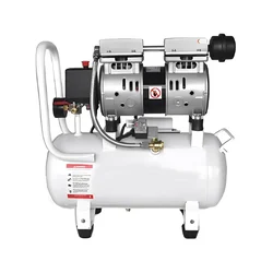 30 Litres Oil Free Sound Less Copper Coil Air Compressor with 1 HP Motor, 116 psi Max. Pressure and 4.8 CFM