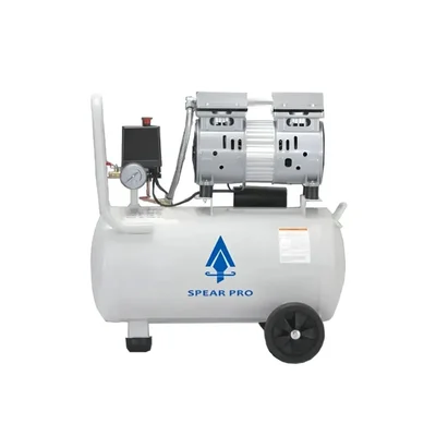 Spear 50 Litres Oil Free Sound Less Air Compressor, 2 HP Motor and 8 Bar Max. Pressure With 1 Year Warranty