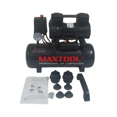 Maxtool 10 Litres Oil Free Sound Less Air Compressor with 700W Motor, 116 psi Max. Pressure