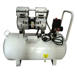 50 Litres Oil Free Sound Less Air Compressor with 1 HP Motor, 116 psi Max. Pressure and 135LPM Max. Flow