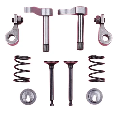 Intake Exhaust Valve, Spring, Retainer, Lifter, Rocker Arm Set for 4 Stroke GX35 Brush Cutters