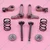 Intake Exhaust Valve, Spring, Retainer, Lifter, Rocker Arm Set for 4 Stroke GX35 Brush Cutters