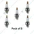 5 Pcs Spark Plug for 2 Stroke 52 cc Brush Cutter & Mini Tiller