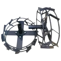 Heavy Duty 2 Pcs of 18 Inch Special Iron Wheel for 5 to 9 HP Petrol Power Tiller With Free Tyre Holder 
