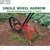 Global Nature Agro Single Wheel Harrow, With 12 Inch Weeder Attachment To Remove Weeds, GNSWH-801-3