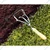 Global Nature Agro 2-in-1, 3 Tine Culti-Weeder With Short Wooden Handle, For Garden, Home & Farm