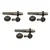 Spline Shaft 3 Pieces Set for Gear Head of Brush Cutter