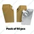 50 Pcs, 1000ml Aluminium Spout Pouch with Cardboard Outer Container for Delivery, Takeaway