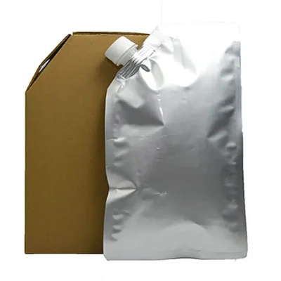 50 Pcs, 500ml Aluminium Spout Pouch with Cardboard Outer Container for Delivery, Takeaway
