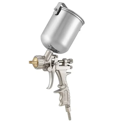 Made In India 0.4mm Stainless Steel Nozzle Air Spray Gun with 400ml Stainless Steel Cup