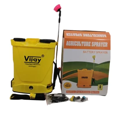 Vijay Agro 12V 8Ah Single Motor Battery Operated Sprayer, 16 Liter Tank for Agricultural & Garden Pest Control