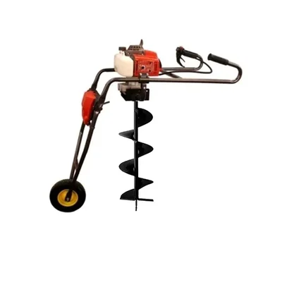 Sprayman 68 CC Petrol Trolley Earth Auger with 8 Inch Bit | 2 Stroke Post Hole Digger SEA-7000T