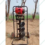 Sprayman 50 CC Stand Trolley Earth Auger with 12 Inch Bit | 4 Stroke Soil Drilling Machine SEA-7500PT