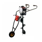 Sprayman 82 CC 4 Stroke Petrol Trolley Earth Auger with 12 Inch Bit | Soil Drilling Machine SEA-7500T