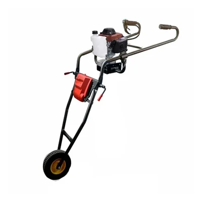 Sprayman 82 cc 4 Stroke Petrol Trolley Earth Auger | Heavy Duty Post Hole Digger (Without Bit) SEA-7500T