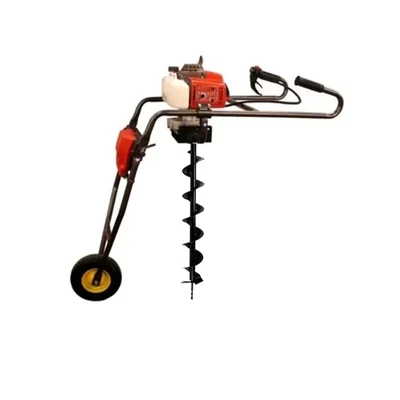 Sprayman 68 CC Petrol Trolley Earth Auger with 4 Inch Bit | 2 Stroke Post Hole Digger SEA-7000T