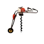 Sprayman 68 CC Petrol Trolley Earth Auger with 4 Inch Bit | 2 Stroke Post Hole Digger SEA-7000T