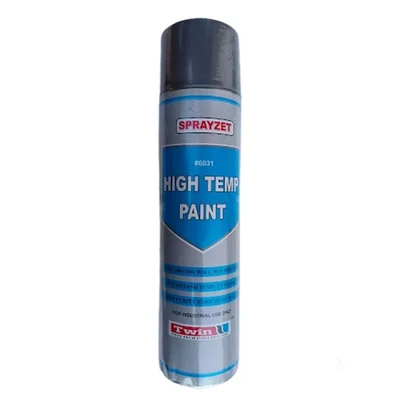Sprayzet 700ml High Temp. Paint Black Coated