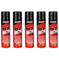 5 Pack of Sprayzet (700ml x 5pcs) Pen Oil CO2 Heavy Duty Rust Penetration