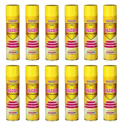 12 Pack of Sprayzet (700ml x 12pcs) Silco-R Silicone Release Agent Spray for Plastic, Rubber, Polyster, Nylon (4803)