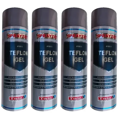 4 Pack of Sprayzet (700ml x 4pcs) Multi Purpose Teflon Gel