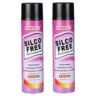 2 Pack of Sprayzet (700ml x 2pcs) Silicone Free Release Agent Spray for Plastics, Natural Rubber & Synthetic Rubbers