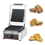 Premium Quality Spring Type Electric Sandwich Griller 2500W, SS Body