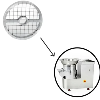 Square Blade Set (10 mm and 20 mm) For 2 HP Motor Operated Stainless Steel Body Vegetable Cutter Machine