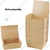Disposable 50 Pieces Brown Kraft Paper Containers for Restaurant Food Takeaway, Storage, Party, Hotel, Takeout Parcels