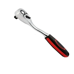 Keaa 1/2 Inch Square Drive Curved Shape Ratchet Handle 72 Teeth Chrome Vanadium Heavy Duty Wrench Tool