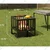 Portable 15.7 inch Small Outdoor Square Metal Firepit Stove for Backyard, Patio, Garden, Camping