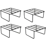 Stylish Square Garden Metal Stands for Planter Pots , Used for Indoor Outdoor Use (Pack of 4)