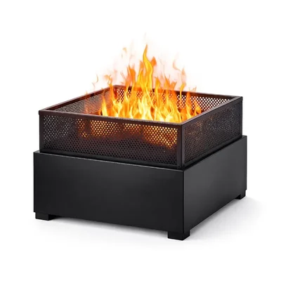 Heavy Duty Square Shape Metal Fire Pit For Outdoor Cooking