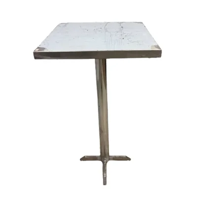 GBE 24 inch Square Standing Table with Stainless Steel Body