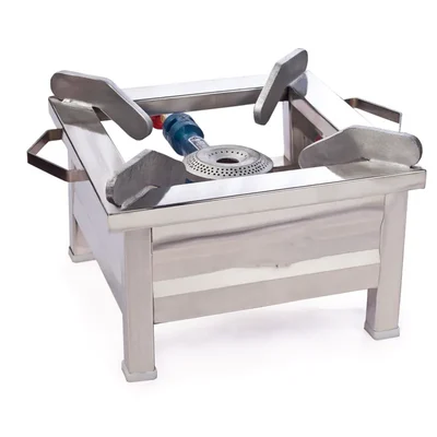 12X12X9 Inch Regular Square Stove Chulha, Stainless Steel Body