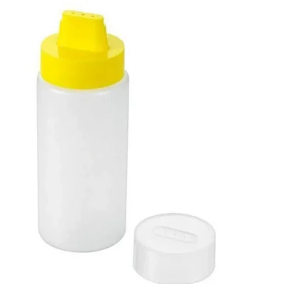 300 ml Flat Nozzle Squeeze Bottle, Suitable for Ketchup, Salad Dressing, Mustard Sauce, Cake Decoration, Waffle Batter (Pack of 10)
