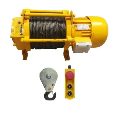 SR 1 Ton Capacity, Single Phase 3 hp Electric Winch With 8 mm & 100 Meter Wire Rope