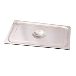 Premium Quality Stainless Steel 1/4 Gastronorm (GN) Pan Lid (Pack of 2)