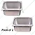 Premium Quality Stainless Steel 1/2 200mm Depth GN Pan 32 cm diameter 12 L Capacity (Pack of 2)