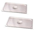 Premium Quality Stainless Steel 1/3 Gastronorm (GN) Pan Lid (Pack of 2)