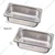 Pack of 2 Premium SS 1/4 100mm Depth GN Pan